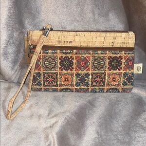 🆕 Colorful Patterned Cork Clutch